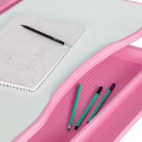 Детская парта со стулом Bambi M 4818-4 ученический письменный стол и стул с регулированной высотой и подставкой для книг от 3-х лет NJ-492 Розовый