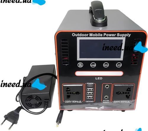 Portable Charging Station Sine 9563 600W 40A Universal Power Station with Pure Sine Wave for Charging and Connecting 220V USB Type-C Appliances