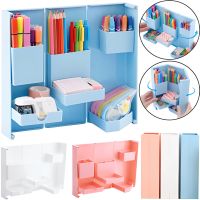 Desktop Folding Organizer Folding Storage Box FB-1990 for stationery, Stand case for office and small items for 6 compartments
