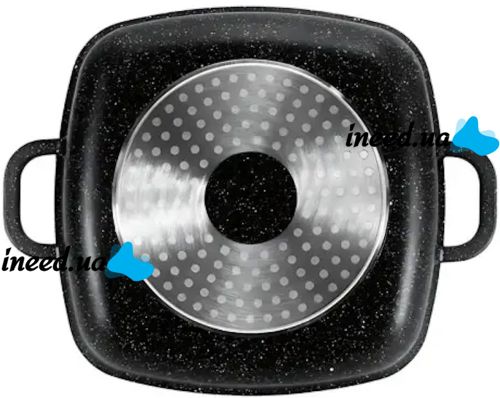 Кухонний набір посуду Bellmax Cookware Set BM - 132 3 казана і сковорода для приготування їжі , каструлі з кришками і гранітним покриттям 9 предметів