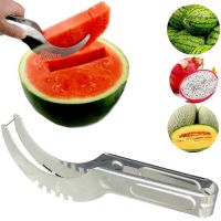 Ніж для чищення і нарізування кавуна і дині часточками Angurello Genietti Watermelon Slicer, Слайсер для фігурної нарізки кавунів 24.5 см, Кавурезка
