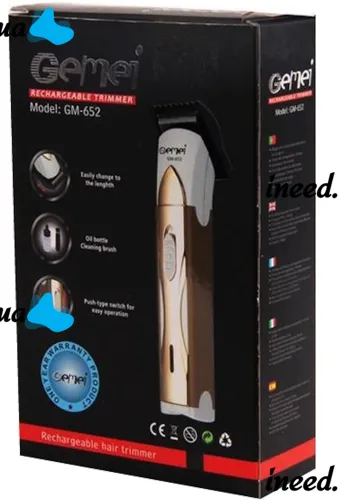Акумуляторна машинка для стрижки Gemei GM-652 3W бездротовий чоловічий бездротовий тример для окантовки бороди і вусів