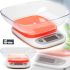 Кухонные электронные весы Domotec MS-125 Оранжевые до 7 кг кулинарные весы с чашей и подсветкой для взвешивания на батарейках Домотек MX-403