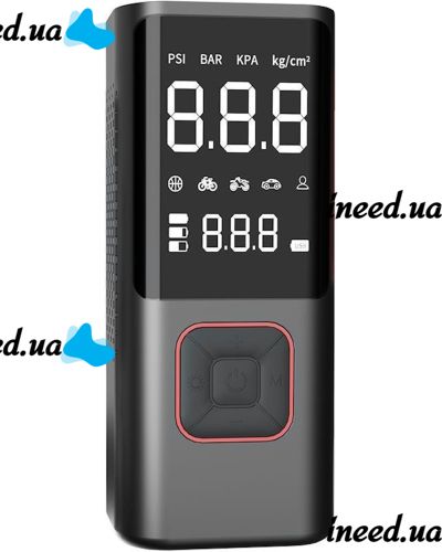 Car Compressor Car Air Pump ATJ-6988 Rechargeable Car Compressor with LCD Monitor, Portable Tire Pump for Car and Bicycle