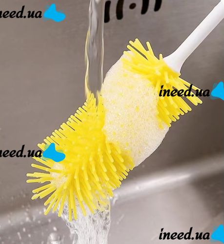 Бездротова електрична щітка Brush AND412 для миття посуду з 3 насадками, акумуляторна багатофункціональна USB щітка 3 в 1 для чищення та прибирання