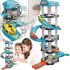 Children's car track parking with cars Parking Center 189-17 for 62 parts, Car track garage Childrens Rail Car MH2003 parking for children