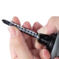 Multifunctional Ratchet Telescopic Mini Screwdriver with Double Head CR-V 13 in 1, Reversible Screwdriver with Ratchet and Magnetic Bits