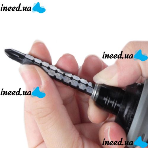 Multifunctional Ratchet Telescopic Mini Screwdriver with Double Head CR-V 13 in 1, Reversible Screwdriver with Ratchet and Magnetic Bits