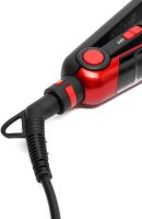 Curling iron styling tongs Domotec MS-4909 2 in 1 iron corrugation for straightening and volume of hair, ceramic device for leveling MS4909 Red