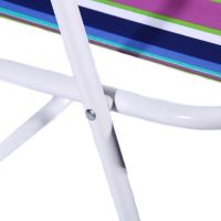 Folding chair AMF Picnic CCS022 with armrests camping striped, oxford, folding chair 1215, camping, for picnic, Striped