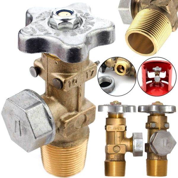 Gas valve VB-2 nozzle for installation on propane cylinders for liquefied petroleum gases with safety valve and adapter