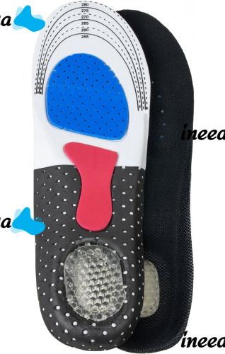 Orthopedic insoles size 39-44 with rigid supinator and gel heel AND195 universal trimmed insoles from flat feet, blisters for shoes