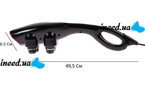 Електричний ручний масажер Quad Action Percussion Massager TK-88 - 2 для всього тіла 28 Вт, 12 в 1, вібраційний м'язовий мультімассажер для спини