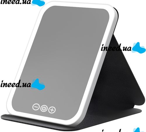 Косметичне сенсорне дзеркало для макіяжу Makeup Mirror MAG - 727 настільне акумуляторне дзеркало зі світлодіодним підсвічуванням на підставці від USB