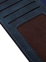 Жіночий замшевий гаманець Baellerry Forever N2345 Dark Blue жіноче портмоне, клатч на 10 відділень для зберігання купюр і дрібниці 19х10. 5 см Темно сині