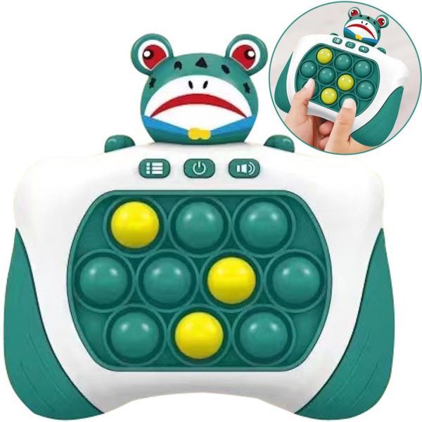 Детская игрушка головоломка Quick Pop It Baby Frog SR8602 интерактивная электронная приставка антистресс поп ит для снятия стресса на батарейках от 3-х лет