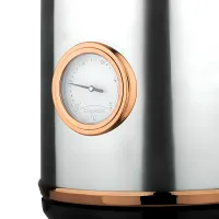 Electric kettle Domotec MS-7849 for 1.7L tabletop disk electric kettle Domotec 2200W with thermometer and automatic unplugging