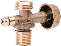 Valve adapter for gas cylinders INTERTOOL GS-0009 valve with safety valve flywheel 21.8 mm for tourist burners Y-10