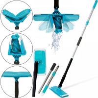 Універсальна швабра з віджимом Titan Twist Mop складна швабра ледащо для миття підлоги обертається на 360 градусів з насадкою з мікрофібри 130х11 см