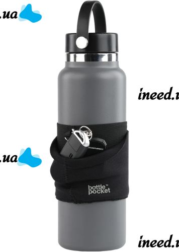 A case with a pocket for a sports bottle Bottle Pocket up to 1 liter fabric pocket organizer for storing a smartphone, keys, cards and headphones