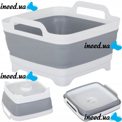 Folding Sink basket with drain Folding Cup portable Sink sink with stopper and handles, plastic basket for vegetables and fruits in the sink