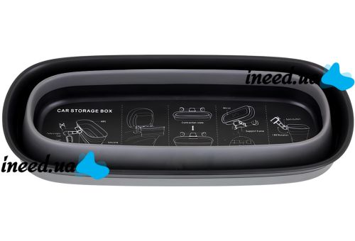 Car hanging organizer Hoco PH35 mini storage box for small items on the seat in the car interior, holder with mirror on the headrest in the car