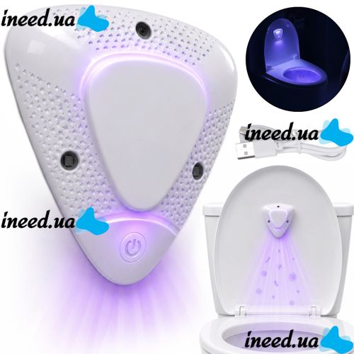 Дезинфицирующий стерилизатор для туалета с УФ-лампой UV Toilet Sterilizer LT-3005 ультрафиолетовый дезинфектор для унитаза с датчиком движения XL-659