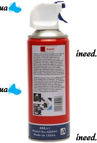 Очищуючий балон зі стисненим повітрям Giga 360 Air Duster Q24 450 мл пневматичний повітряний Очищувач для чищення техніки та електронних пристроїв