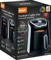 Electric Turkish coffee pot RAF R.102S 600W 500 ml for brewing Turkish coffee, drip coffee maker with cup and auto shut-off