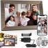 Digital Acrylic Photo Frame Frameo 10.1" 16GB 16GB Wi-Fi Touchscreen IPS Screen Smart Electronic Photo Frame for Photos Videos with Clock Brown