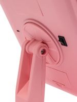 Косметическое сенсорное зеркало для макияжа Magic MakeUp Mirror вращается на 180 настольное зеркало на подставке с подсветкой 22 LED USB Розовое
