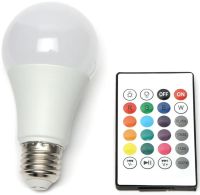 Світлодіодна LED лампа Anslut Standard Bulb MAG-719 розумна кольорова RGB лампочка 16 кольорів з патроном E27 регульованою яскравістю і пультом ДУ 9W