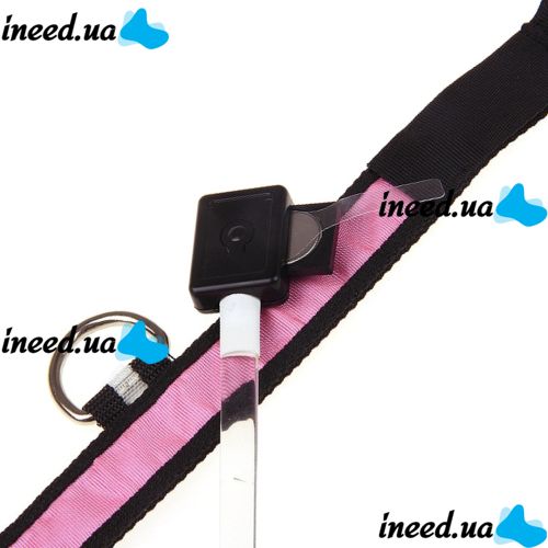Luminous Fabric Collar Glow Ring for Cats and Dogs LED Neon with LED Backlight on Battery with USB for Pets