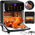 Silver Crest FD-1015B 3000W 15L electric air grill for cooking without oil 10 programs table-top deep fryer from the mains supply