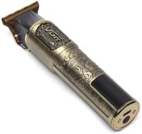 Акумуляторна машинка для стрижки волосся VGR V-073 бездротовий чоловічий окантовочний USB тример для бороди та вусів зі змінними насадками та дисплеєм
