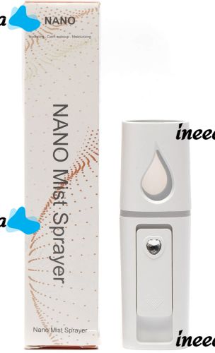 Зволожувач для шкіри обличчя Nano Mist Sprayer RK-L6 портативний Нано-розпилювач з підсвічуванням, спрей розпилювач з резервуаром для води 30 мл USB