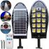Solar Powered Street Lamp Solar Street Lamp W7102B-5 Rechargeable LED Lamp with Remote Control and Motion Sensor on a pole