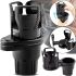 Car Multifunctional Holder Cup Holder for Car Chayanne Car holder 5 in 1, Rotating Cup Holder, Cups Black