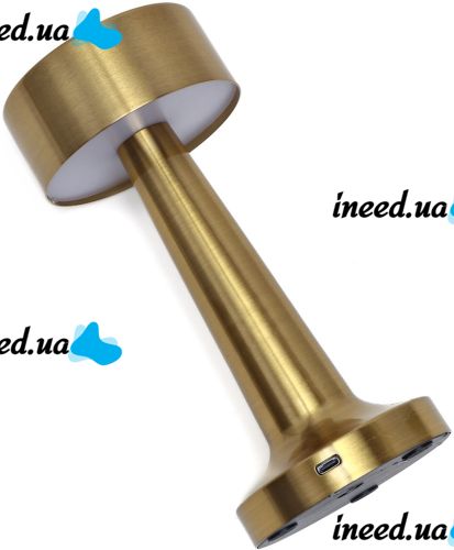 Світлодіодна настільна лампа гантеля Led Desk Lamp WC100G барний світильник нічник 3 режими світіння з сенсорним датчиком для спальні, ресторану, кафе