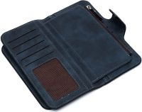 Жіночий замшевий гаманець Baellerry Forever N2345 Dark Blue жіноче портмоне, клатч на 10 відділень для зберігання купюр і дрібниці 19х10. 5 см Темно сині