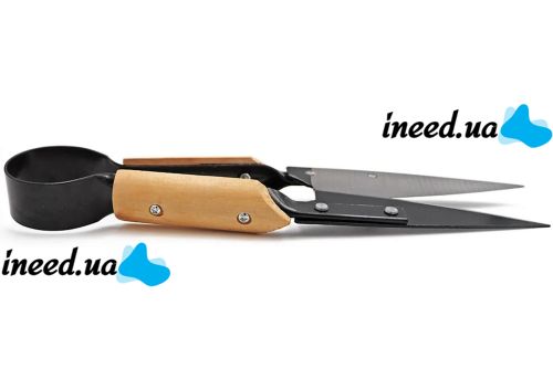 Металлические ручные ножницы Spark Lux SL-H312 с деревянной ручкой для стрижки и обрезки шерсти овец и баранов с густой шерстью 15х10х5 см