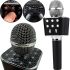 Wireless Karaoke Microphone WSTER WS-1688 Bluetooth USB AUX FM with Built-in Speaker and 5 Timbres of Voice on Battery with Speaker WS1688 Black