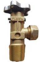 Gas valve VB-2 nozzle for installation on propane cylinders for liquefied petroleum gases with safety valve and adapter