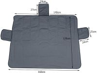 Protective cover against freezing on the windshield of a car Weather Force 360 all-season mat cover on the windshield from snow, ice and sun 160x120 cm
