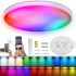 Intelligent Ceiling Lamp GS-9103 30cm 24W RGB LED chandelier with remote control and Wi Fi Bluetooth smart home support