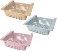 Stretchable Hanging Storage Rack TM18013 sliding refrigerator organizer TM18013 hanging container, sliding shelf, food storage basket