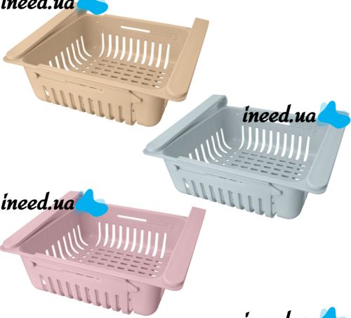 Stretchable Hanging Storage Rack TM18013 sliding refrigerator organizer TM18013 hanging container, sliding shelf, food storage basket