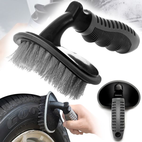 Щетка для чистки автомобильных шин Car Clean Brush T-631 13 см чистящая щетка для мытья, резины и очистки ковриков в труднодоступных местах Navaliya