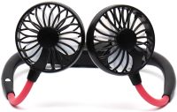 Портативний вентилятор на шию Neck Fan 360° бездротовий шийний спортивний охолоджувач 3 швидкості з акумулятором, LED-підсвічуванням і USB зарядкою