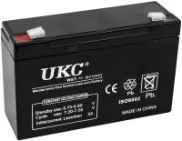 UKC 6V 10Ah WST-10 universal lead-acid battery 6V 10Ah for commercial equipment and toys